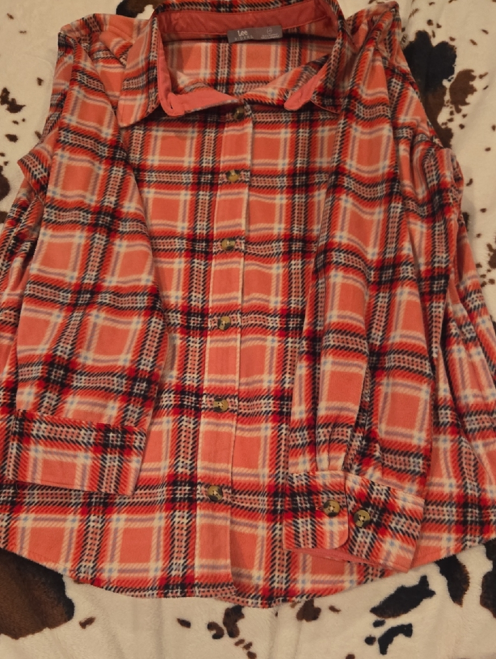 Lee Pink Plaid Button-Up Shirt